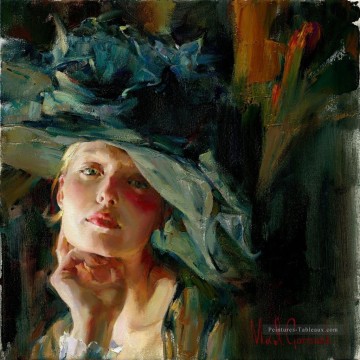 Belle fille MIG 48 Impressionist Peinture à l'huile